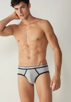 Intimissimi Herren MIT LOGO - Slip - Blau - 387i - Light Grey Blend / Midnight Blue