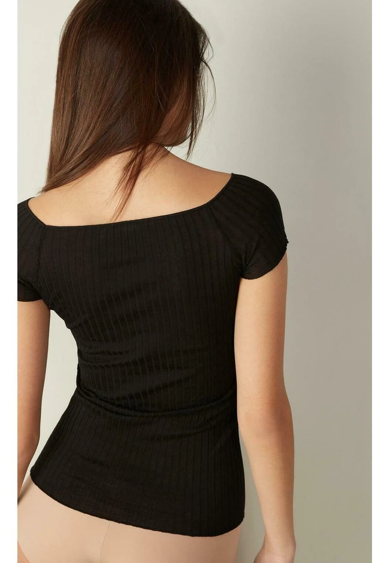 Intimissimi Damen Unterhemd/-shirt - Nero 4 Intimissimi Damen Unterhemd/-shirt - Nero – Bild 2