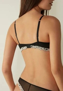 Intimissimi Damen PRETTY FLOWERS - Triangel BH - Nero Ivory -INTIMISSIMI Verkäufe cc79adeb27c14db487195572f1812b97