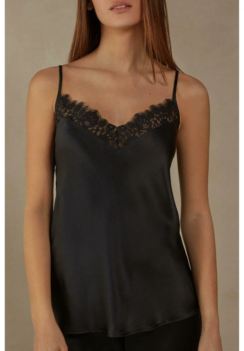 Intimissimi Damen SEIDEN HEART BEAT - Nachtwäsche Shirt - Schwarz Black 3 Intimissimi Damen SEIDEN HEART BEAT - Nachtwäsche Shirt - Schwarz Black