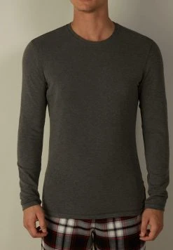 Intimissimi Herren Sweatshirt - Grafitgrau Meliert