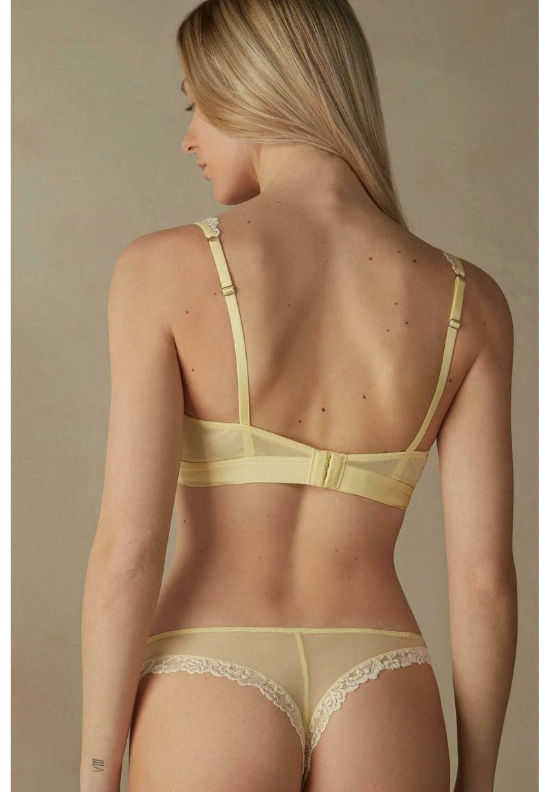 Intimissimi Damen TRIANGEL SPITZE PRETTY FLOWERS - Triangel BH - Pastellgelb Elfenbein 4 Intimissimi Damen TRIANGEL SPITZE PRETTY FLOWERS - Triangel BH - Pastellgelb Elfenbein – Bild 2