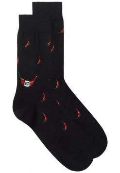 Intimissimi Herren Socken - Schwarz Black Chilli Print