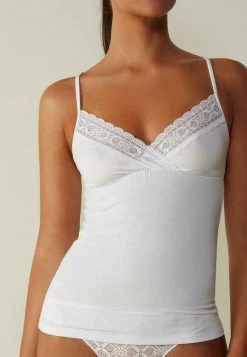 Intimissimi Damen Unterhemd/-shirt - Weiß White