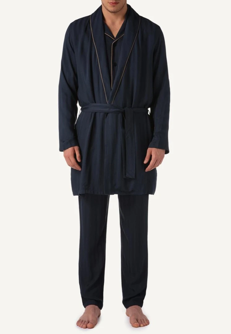 Intimissimi Herren Bademantel - Dark Blue 3 Intimissimi Herren Bademantel - Dark Blue