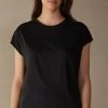 Intimissimi Damen MIT RUNDHALSAUSSCHNITT - T-Shirt Basic - Schwarz 2 Intimissimi Damen MIT RUNDHALSAUSSCHNITT - T-Shirt Basic - Schwarz -INTIMISSIMI Verkäufe daa9fed3e1b74681ae46f90ab4f623ff