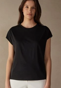 INTIMISSIMI Verkäufe 56 Intimissimi Damen MIT RUNDHALSAUSSCHNITT - T-Shirt Basic - Schwarz