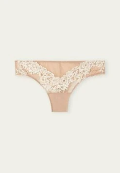 Intimissimi Damen TANGA PRETTY FLOWERS - String - Soft Beige/ivory -INTIMISSIMI Verkäufe de11b66883a14cbfac4b55e317f52126