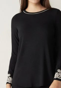 Intimissimi Damen PRETTY FLOWER - Langarmshirt - Nero/ivory -INTIMISSIMI Verkäufe e0a31d6c13804bf7b2e475b9d8b14248