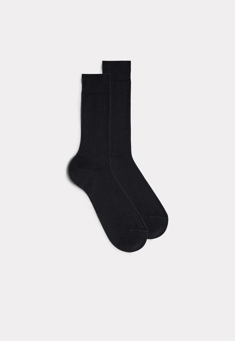 Intimissimi Herren KURZE STRÜMPFE AUS MERCERISIERTER BAUMWOLLE IN RIPPENSTRICK - Socken - Antracite 3 Intimissimi Herren KURZE STRÜMPFE AUS MERCERISIERTER BAUMWOLLE IN RIPPENSTRICK - Socken - Antracite