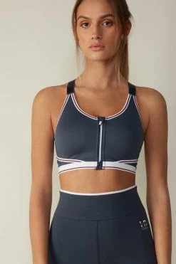 Intimissimi Damen Sport-BH Mit Starker Stützkraft - Blau