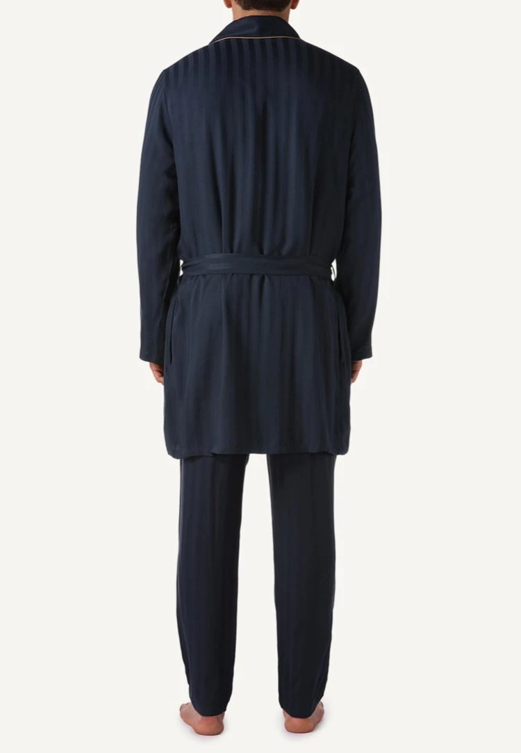 Intimissimi Herren Bademantel - Dark Blue 5 Intimissimi Herren Bademantel - Dark Blue – Bild 3
