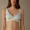 Intimissimi Damen BH LARA SPRING IS IN THE AIR - Triangel BH - Pastellblau Blumenprint