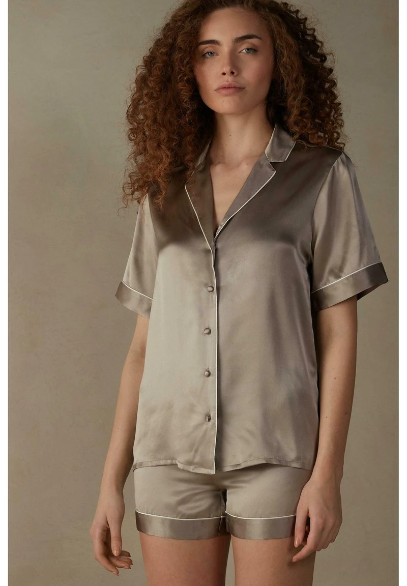 Intimissimi Damen MIT KONTRASTKANTEN - Nachtwäsche Shirt - Puderbeige 3 Intimissimi Damen MIT KONTRASTKANTEN - Nachtwäsche Shirt - Puderbeige