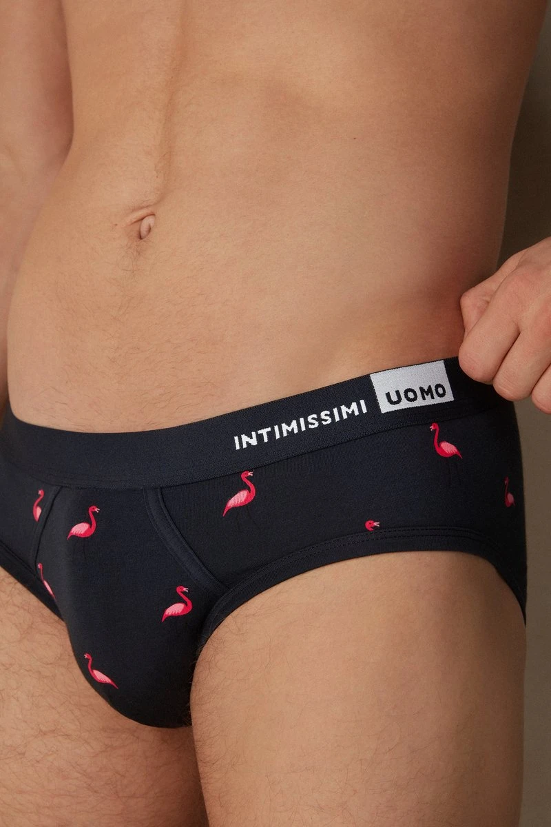 Intimissimi Herren Slip - Flamingo Blu Notte 5 Intimissimi Herren Slip - Flamingo Blu Notte – Bild 3