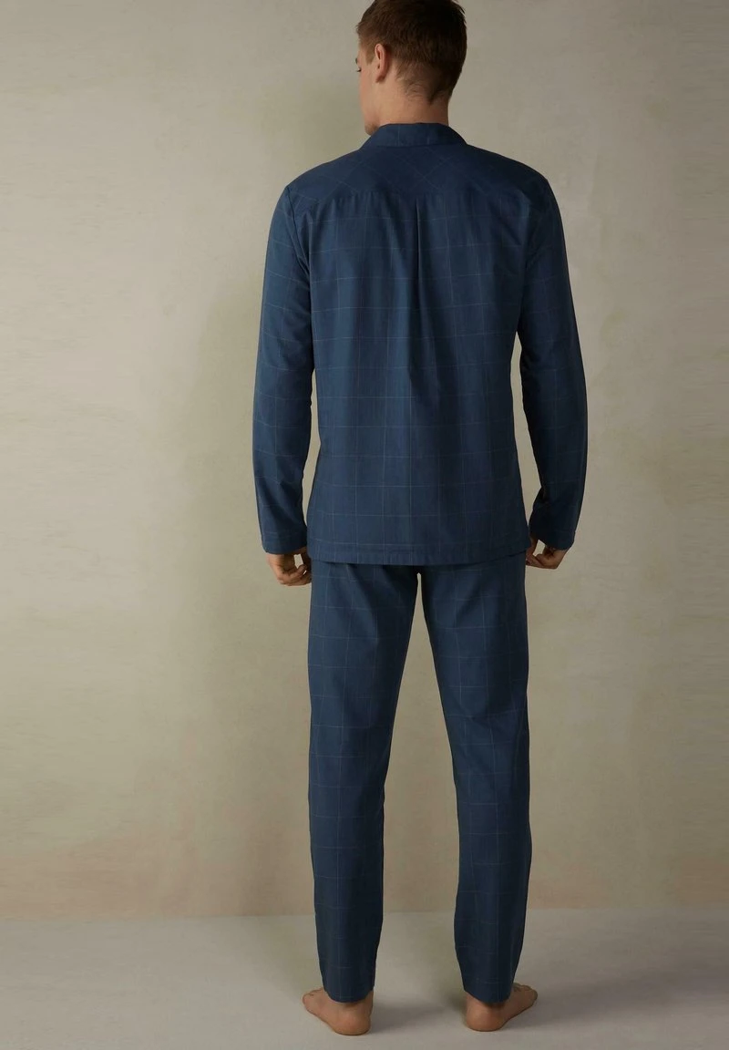 Intimissimi Herren SET - Pyjama - Blau Blue Check 4 Intimissimi Herren SET - Pyjama - Blau Blue Check – Bild 2