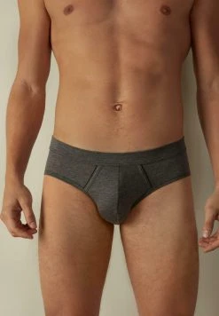 Intimissimi Herren Slip - Dunkelgrau- Graphite Grey Blend/blue