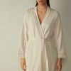 Intimissimi Damen Bademantel - Natürlich Rope Beige Blend